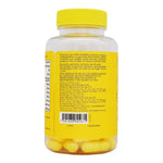 Vista lateral del envase de L-Arginina, con detalles del sello de calidad.